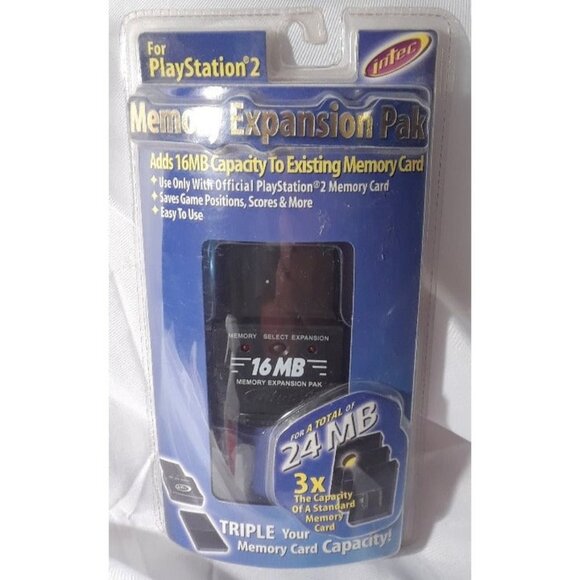 Intec PlayStation 2 16MB Memory Expansion Card Video Game - Picture 1 of 2